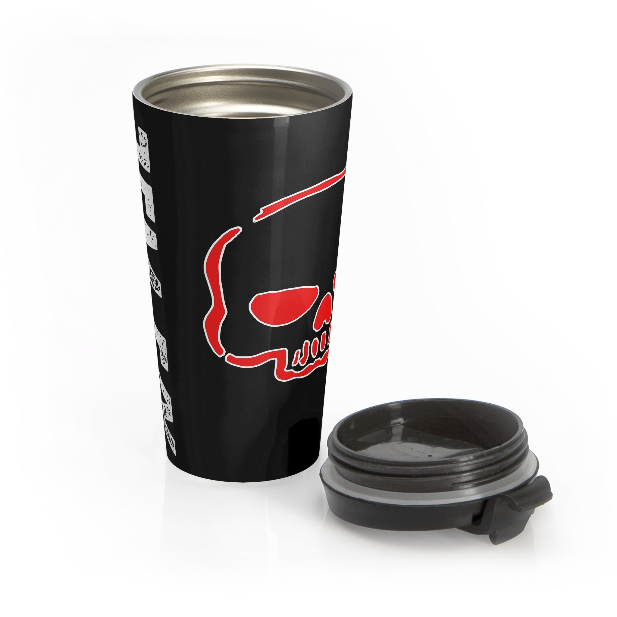 Travel Mug - Jem F/X Motorsports Skull and Distressed Logo