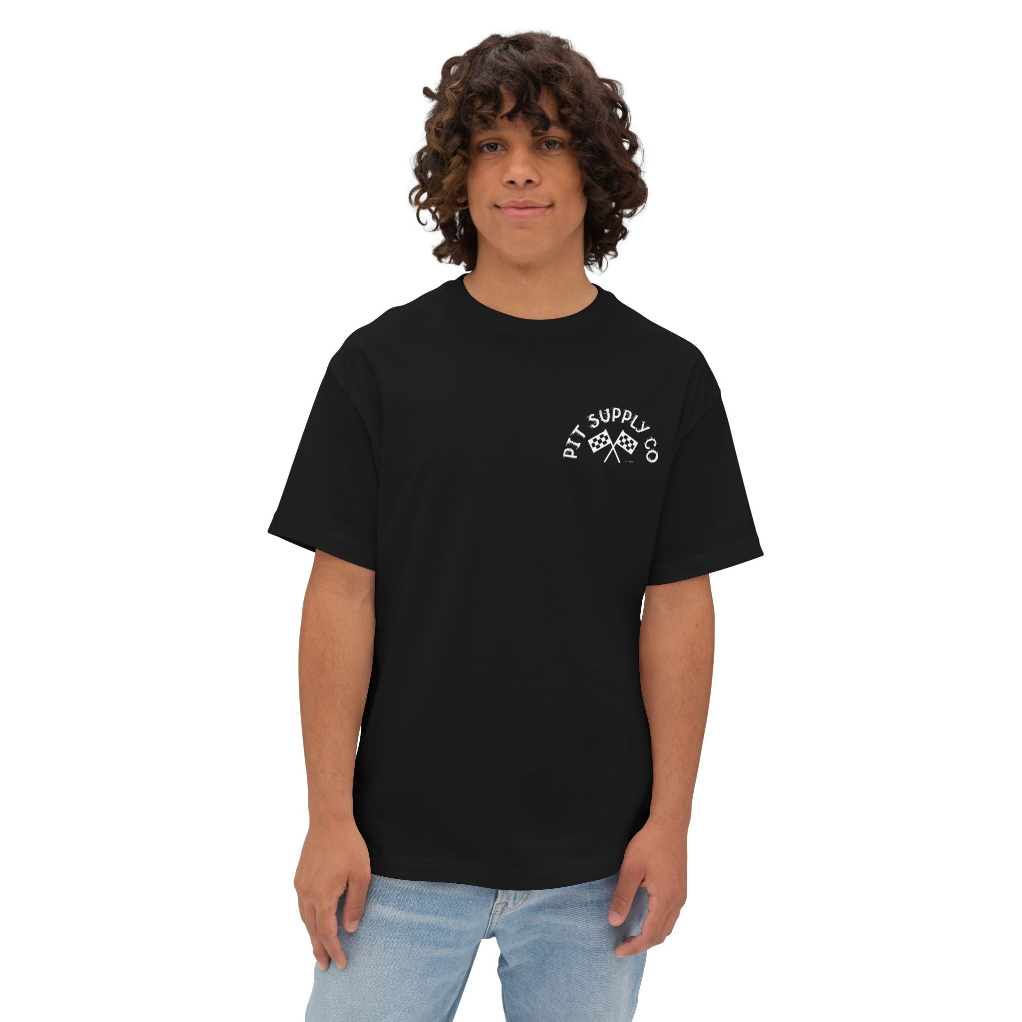 Oversized Tee - Live Your Dream Racing Skull Design