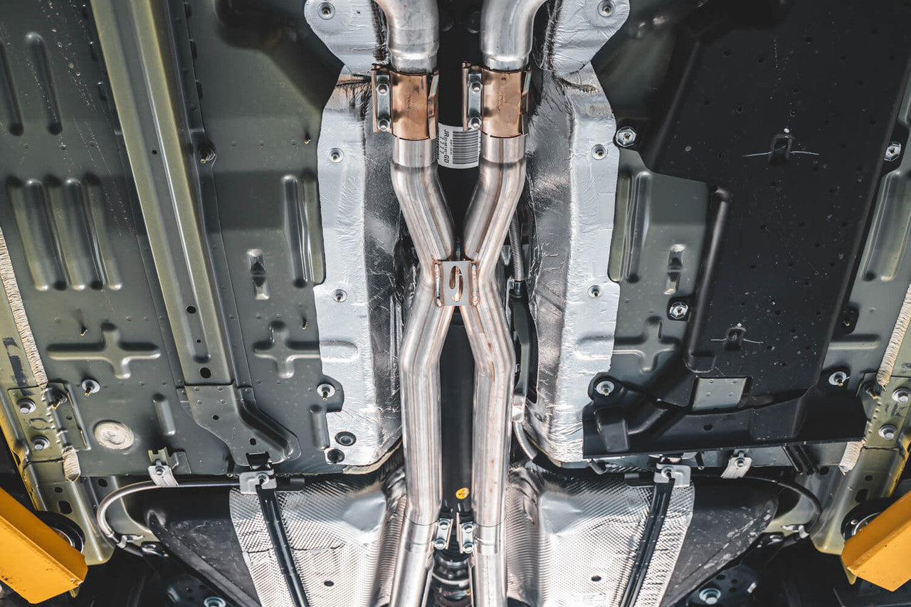 Steeda Mustang 5.0L Coyote 304 Stainless Resonator Delete X-Pipe (2015-2026)
