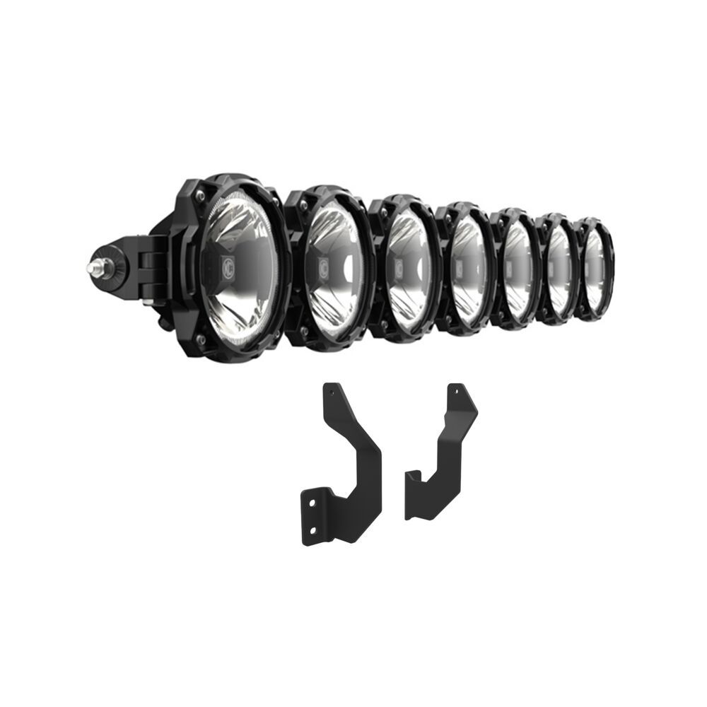 KC HiLiTES Gravity LED Pro6 Light Bar Kit 17-24 Ford Super Duty