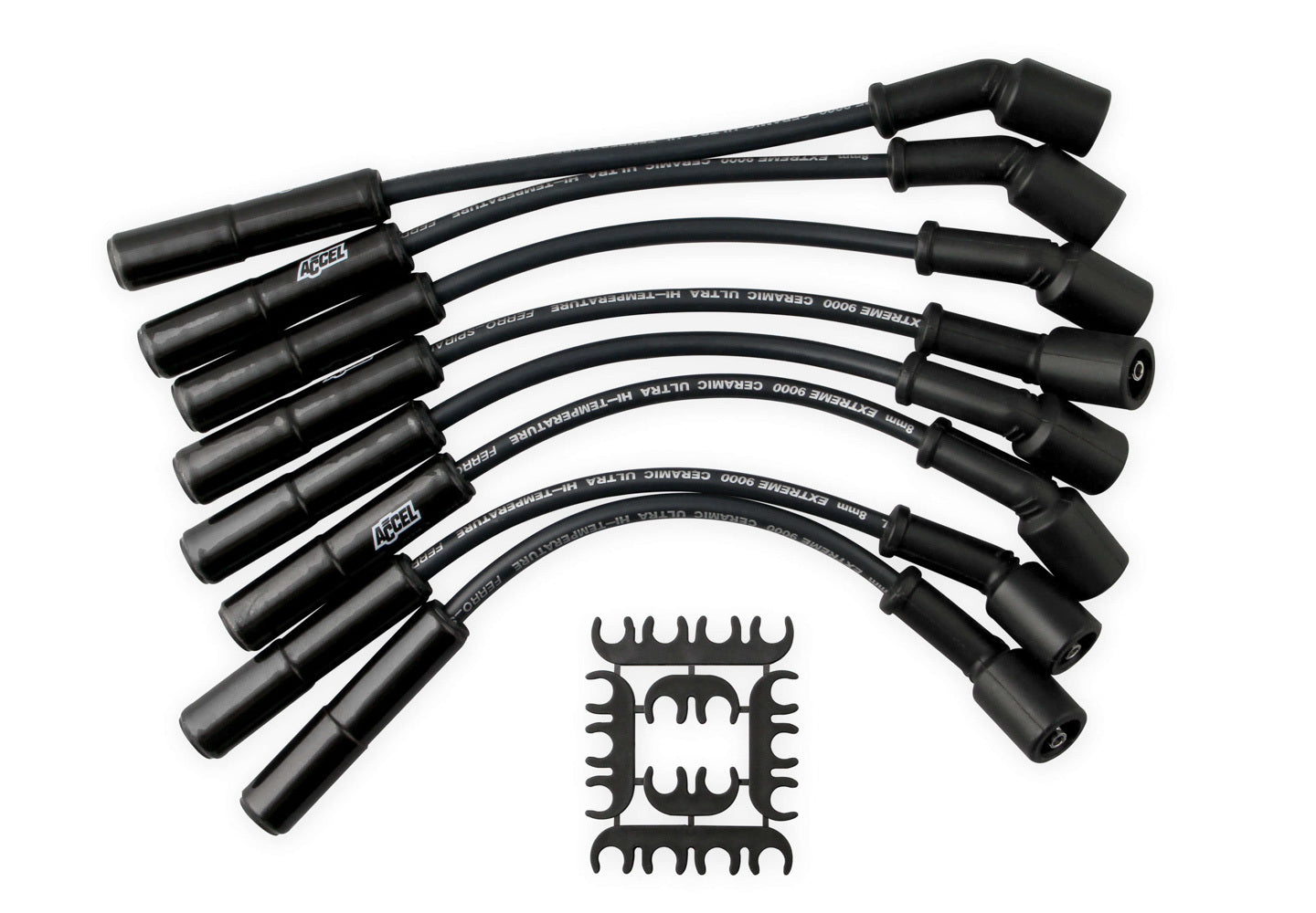 X9000 Spark Plug Wire Set GM LS 12in Long Blk