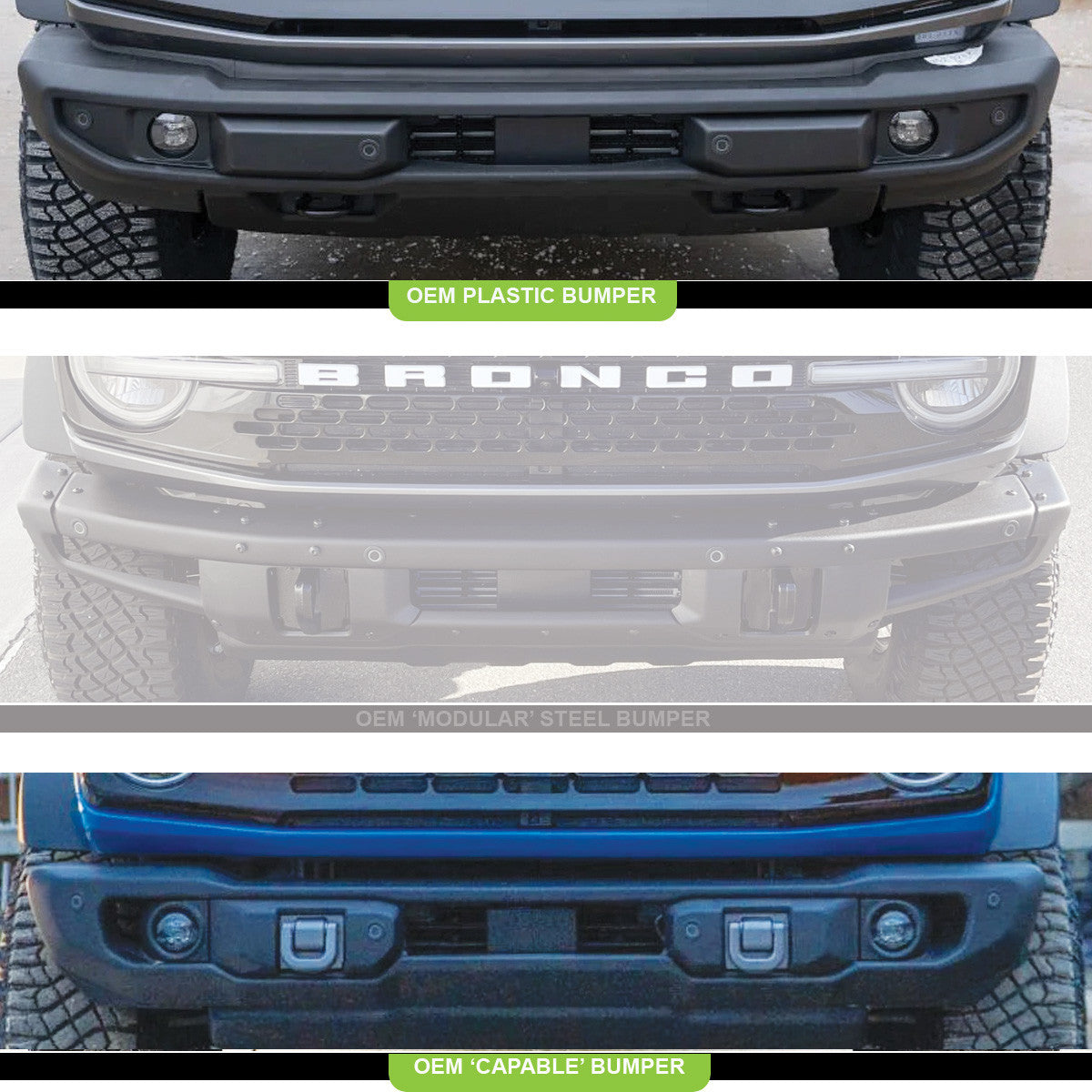 Squadron SAE Fog Pocket Light Kit - Ford 2019-On Ranger; 2021-On Bronco NOTE: w/ OEM Plastic Bumper/Capable Bumper