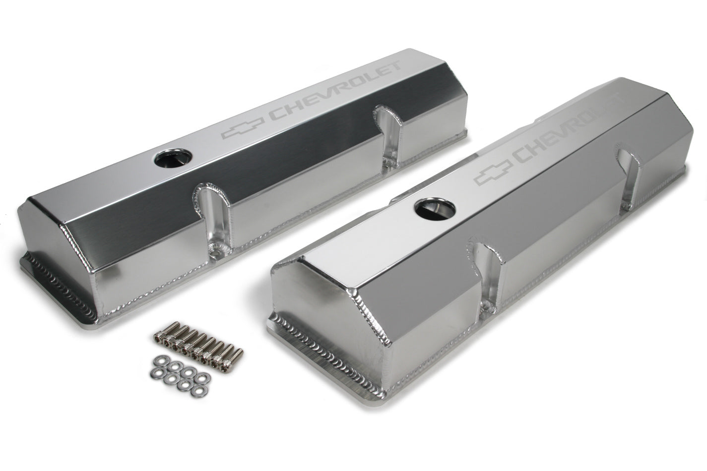 Billet Rail Fab. Alm Valve Covers w/Oil Cap