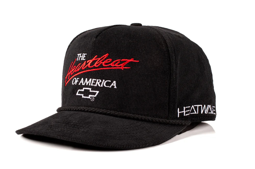 HWV Chevrolet Heartbeat of America Hat - BLACK Cord