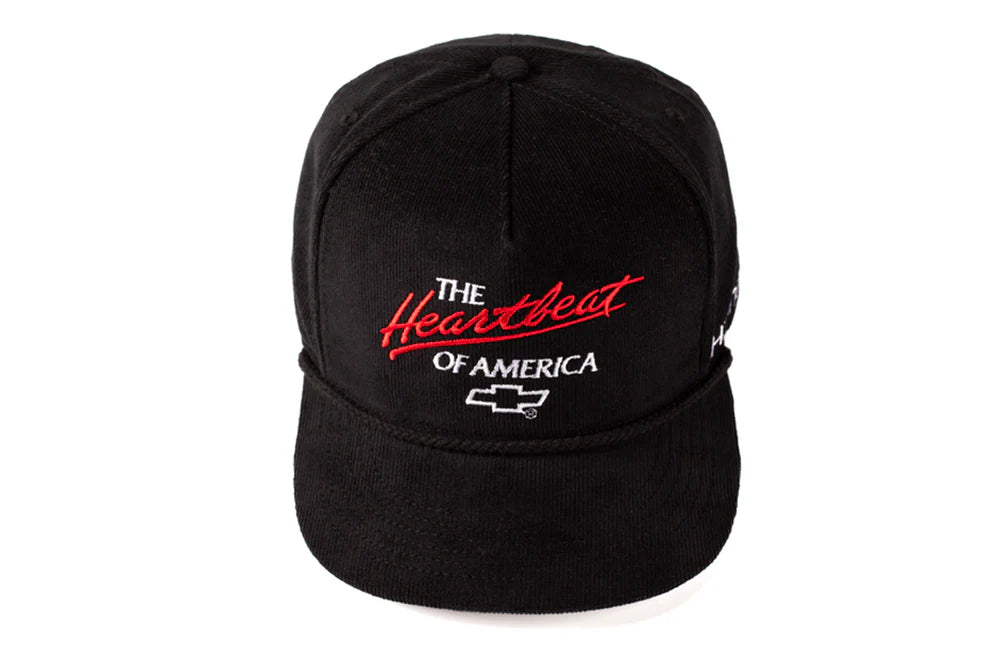 HWV Chevrolet Heartbeat of America Hat - BLACK Cord