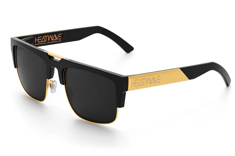 HEATWAVE VISUAL Interceptor 2.0 Sunglasses: BLACK/GOLD