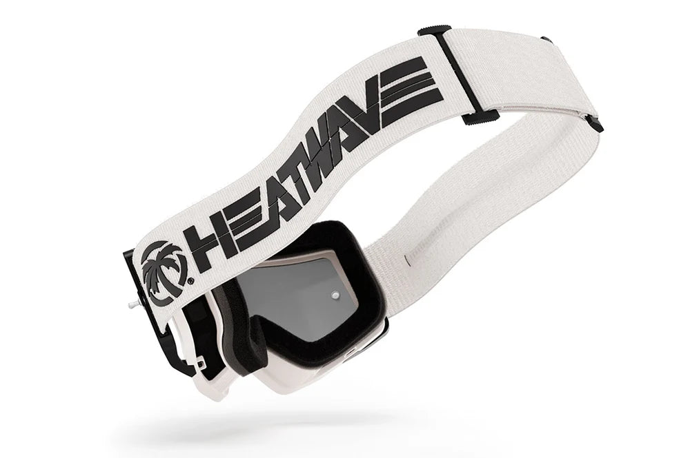 HEATWAVE VISUAL MXG-250 Moto Goggle - Billboard Icon WHITE/PHOTOCHROMIC