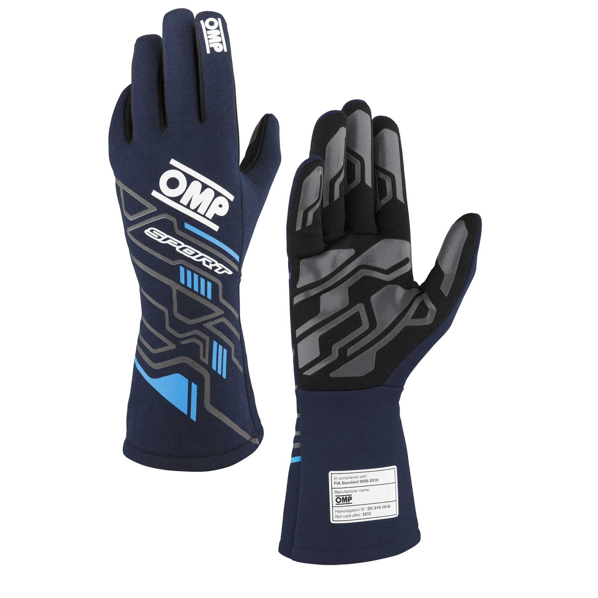 SPORT GLOVES FIA 8856-20 18 MY2025 NAVY BLUE / CY