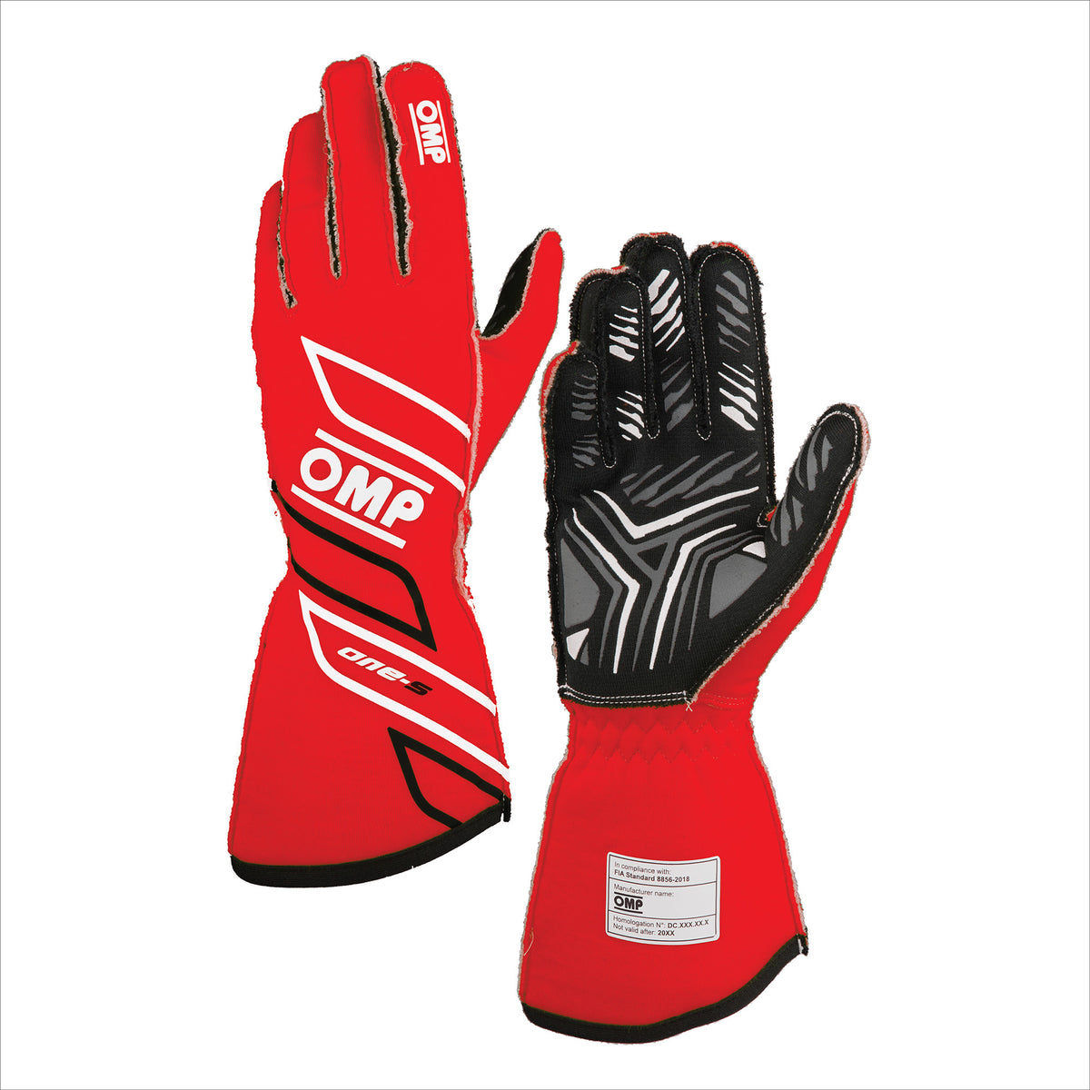 ONE-S GLOVES my2025 FIA 8856-2018 RED SZ. L