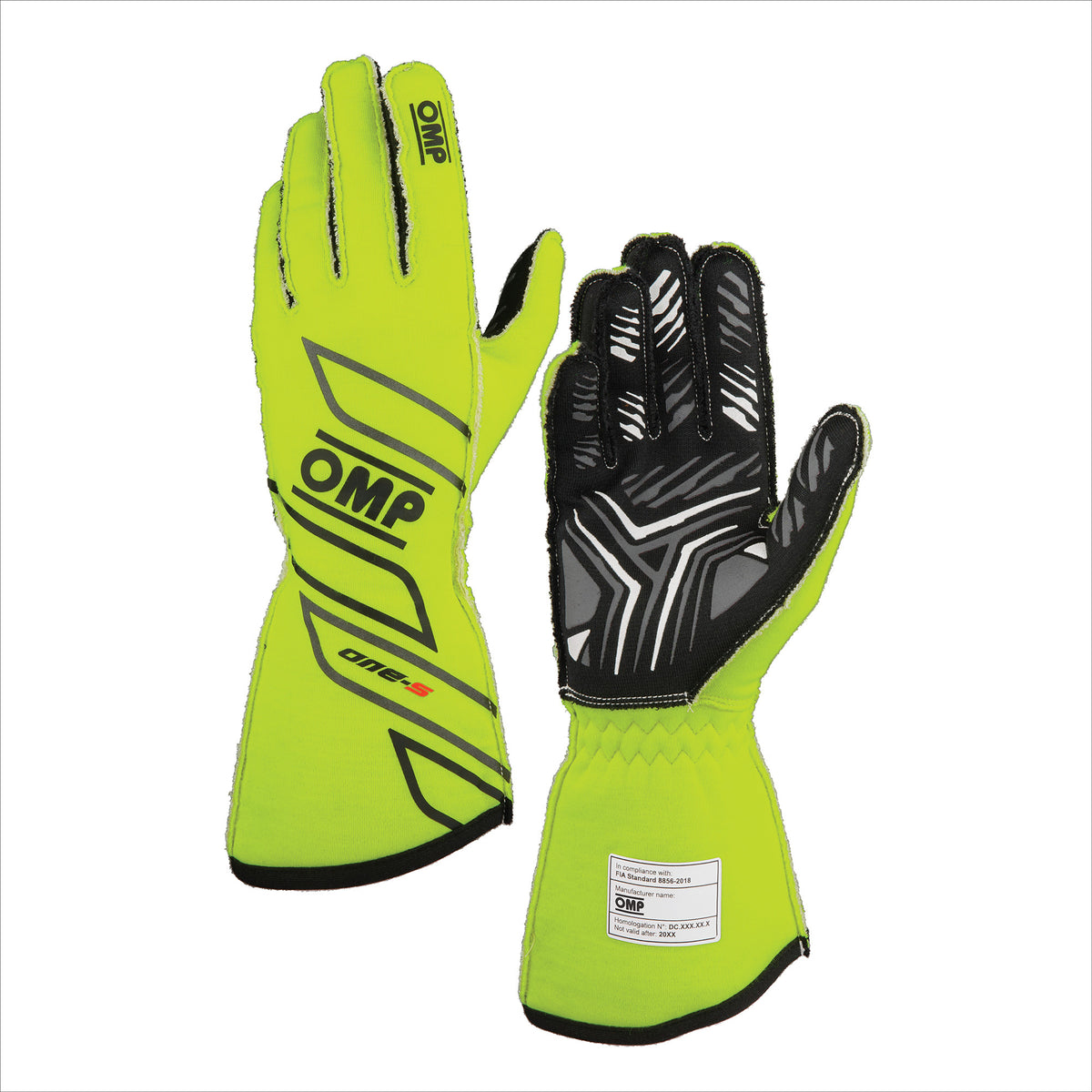 ONE-S GLOVES my2025 FIA 8856-2018 FLUO YELLOW SZ