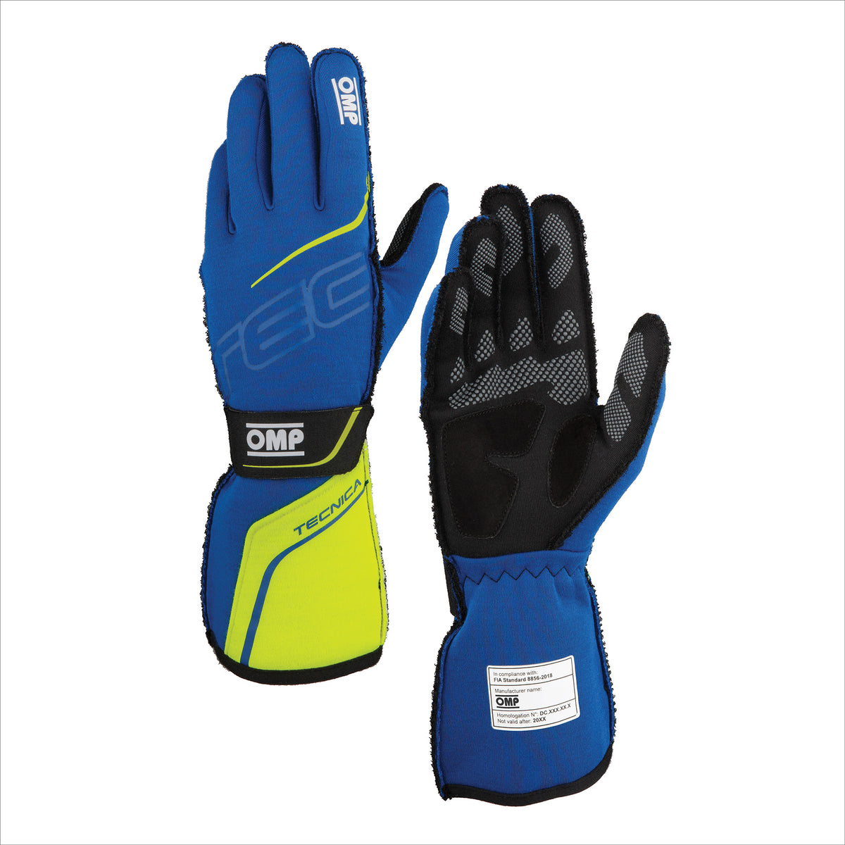 TECNICA GLOVES FIA 8856- 2018 BLUE / YELLOW SZ. M