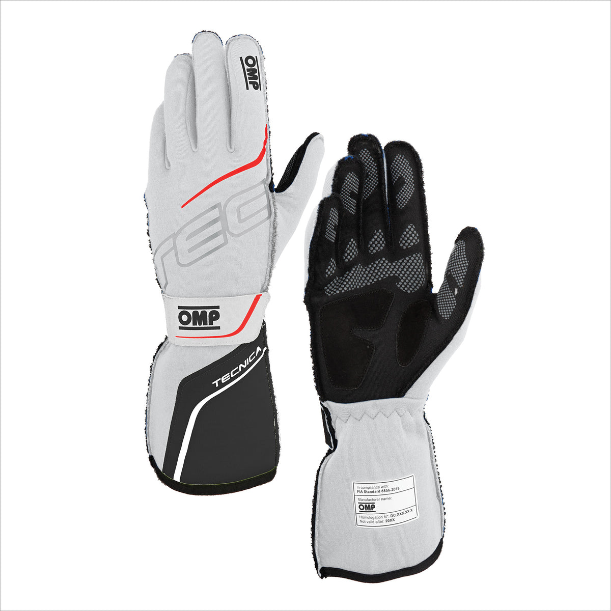 TECNICA GLOVES FIA 8856- 2018 WHITE / ANTHRACITE