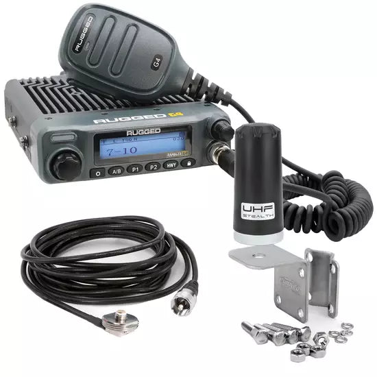 GMRS Mobile Radio Kit Rambler G4 w/Stealth Ant