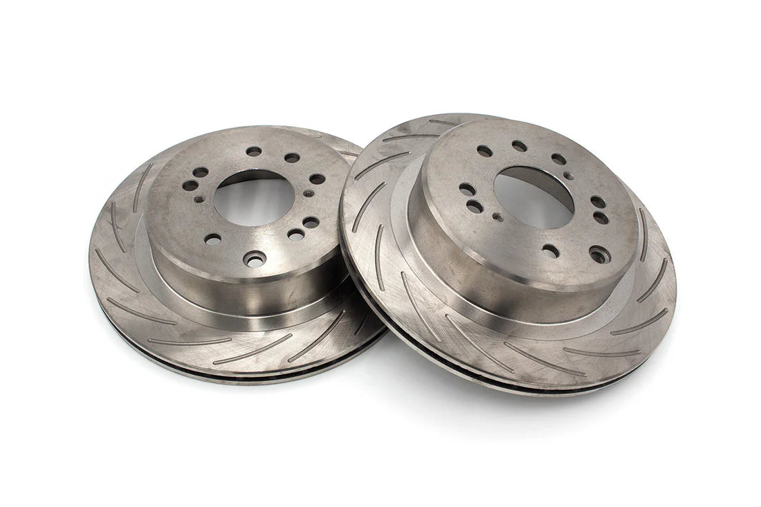 ROFU - Max Street Friction Slotted Rear Rotors PAIR - Nissan 300ZX Z32 - 4 & 5 LUG