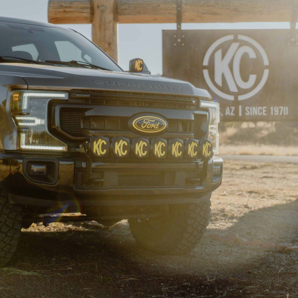 KC HiLiTES Gravity LED Pro6 Light Bar Kit 17-24 Ford Super Duty