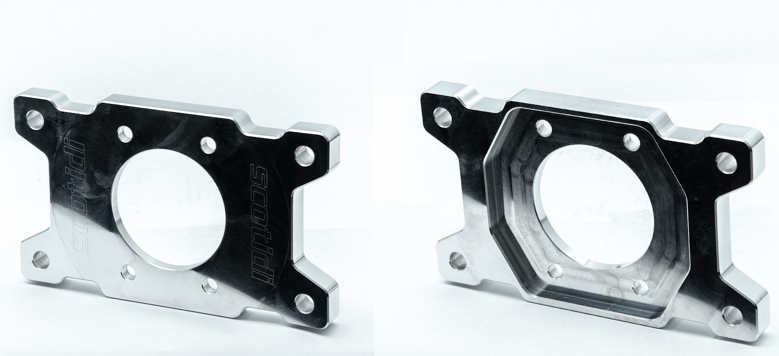 Billet Dual Caliper Brackets 05-14 Mustang with Base/GT brakes