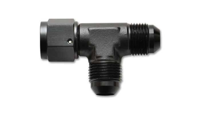 Tee Fitting -4 with Female -4AN Swivel