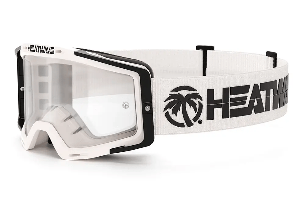 HEATWAVE VISUAL MXG-250 Moto Goggle - Billboard Icon WHITE/PHOTOCHROMIC