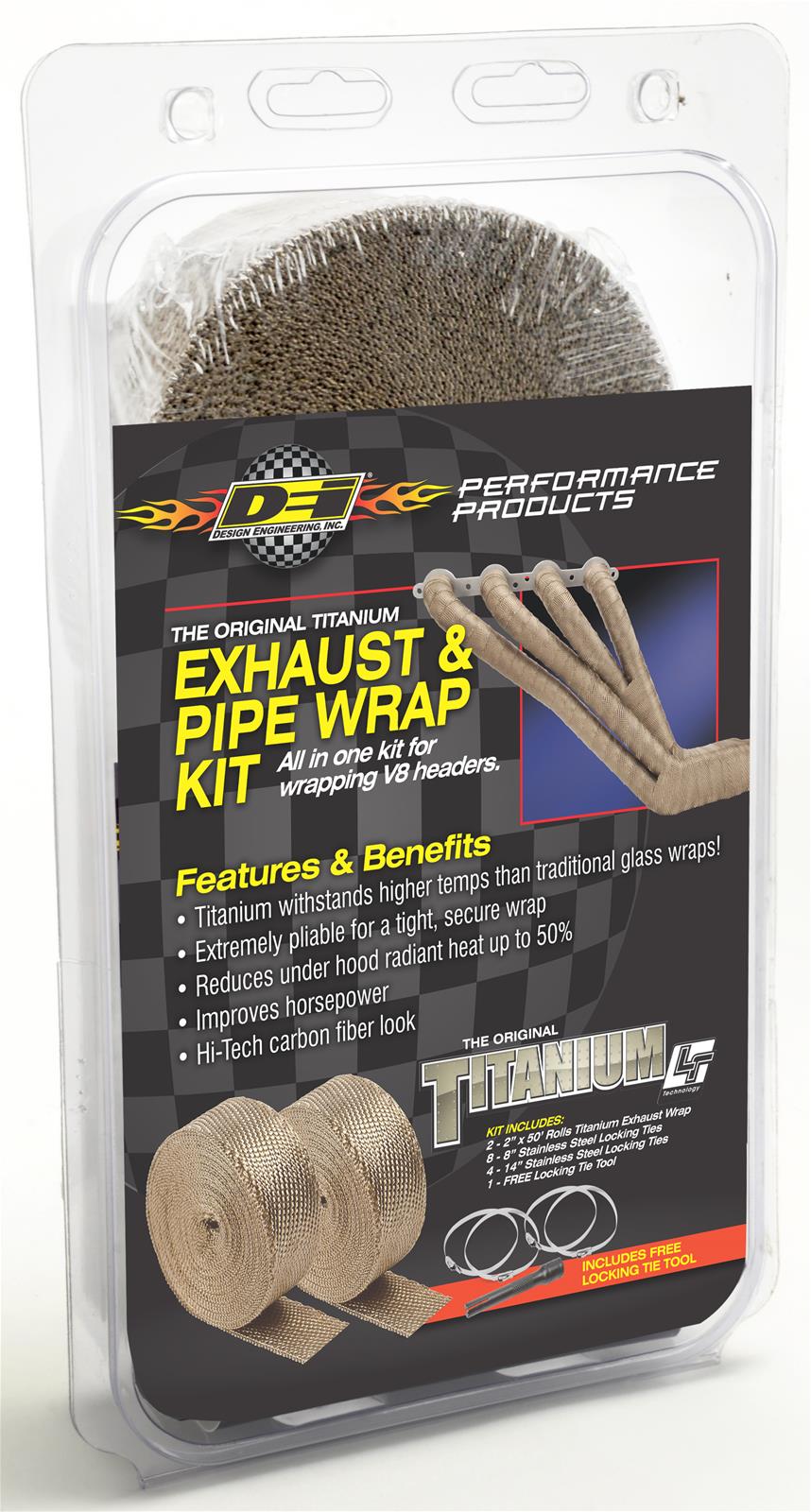 DEI Titanium Exhaust and Header Wrap Kit