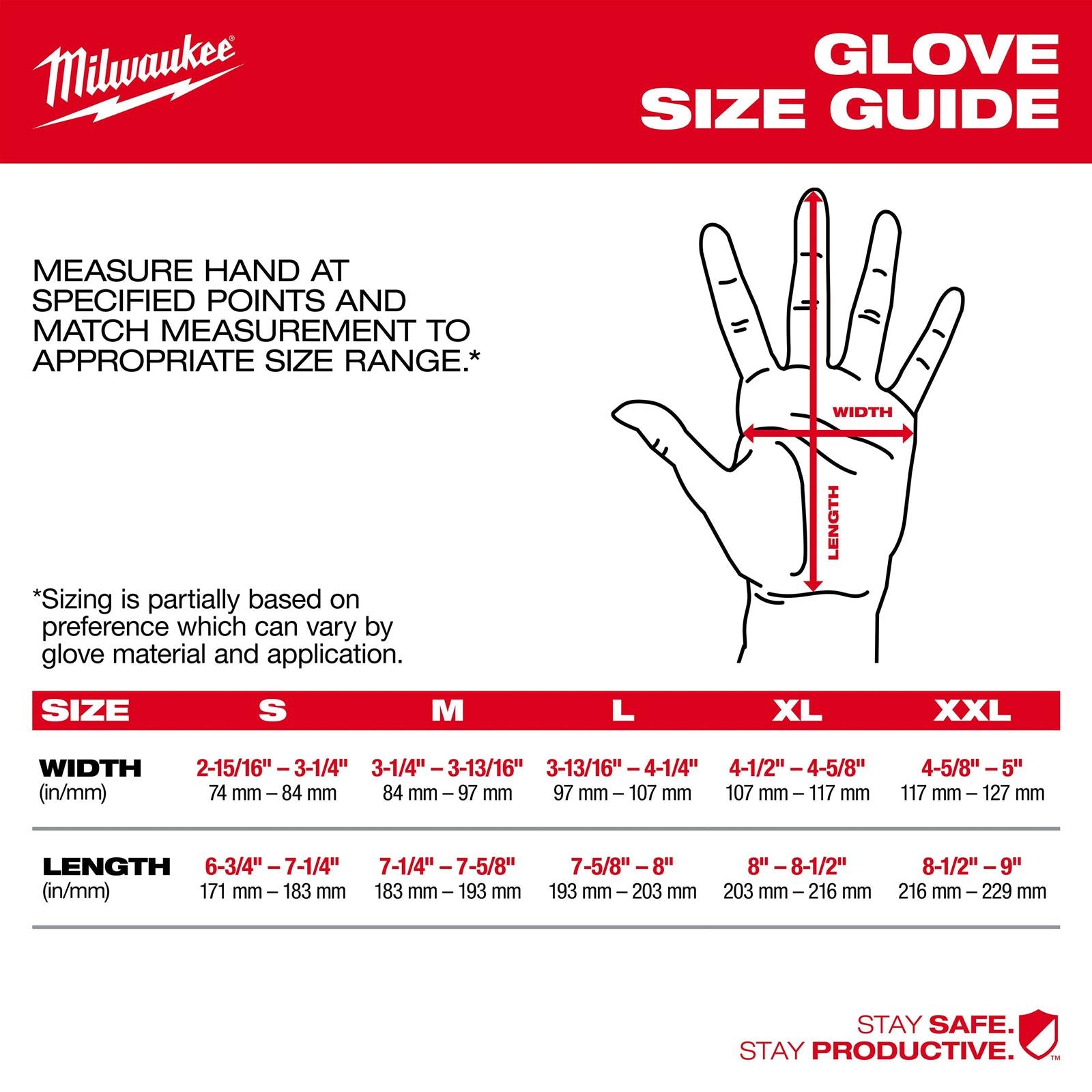 Milwaukee Goatskin Leather Gloves