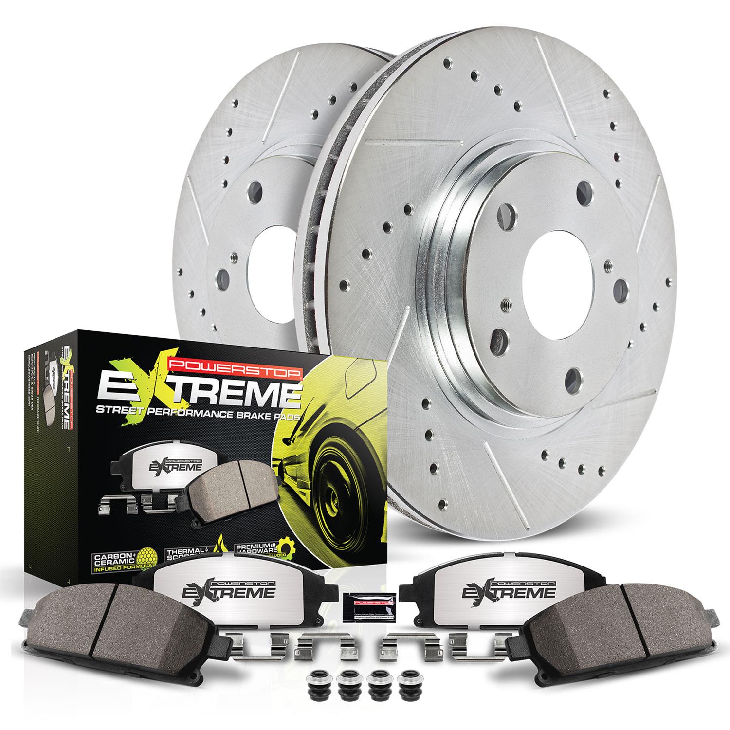 PowerStop Z26 Street Warrior Brake Upgrade Kits K1381-26 2005-2014 Mustang GT or V6