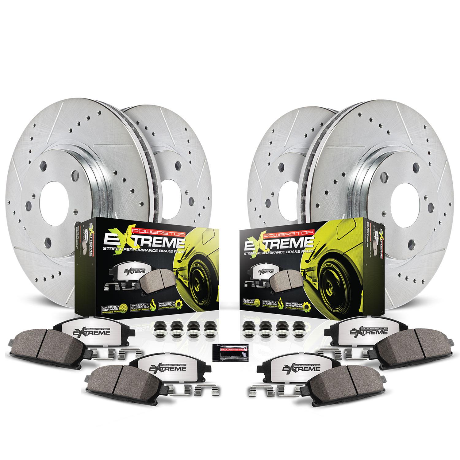PowerStop Z26 Street Warrior Brake Upgrade Kits K1381-26 2005-2014 Mustang GT or V6