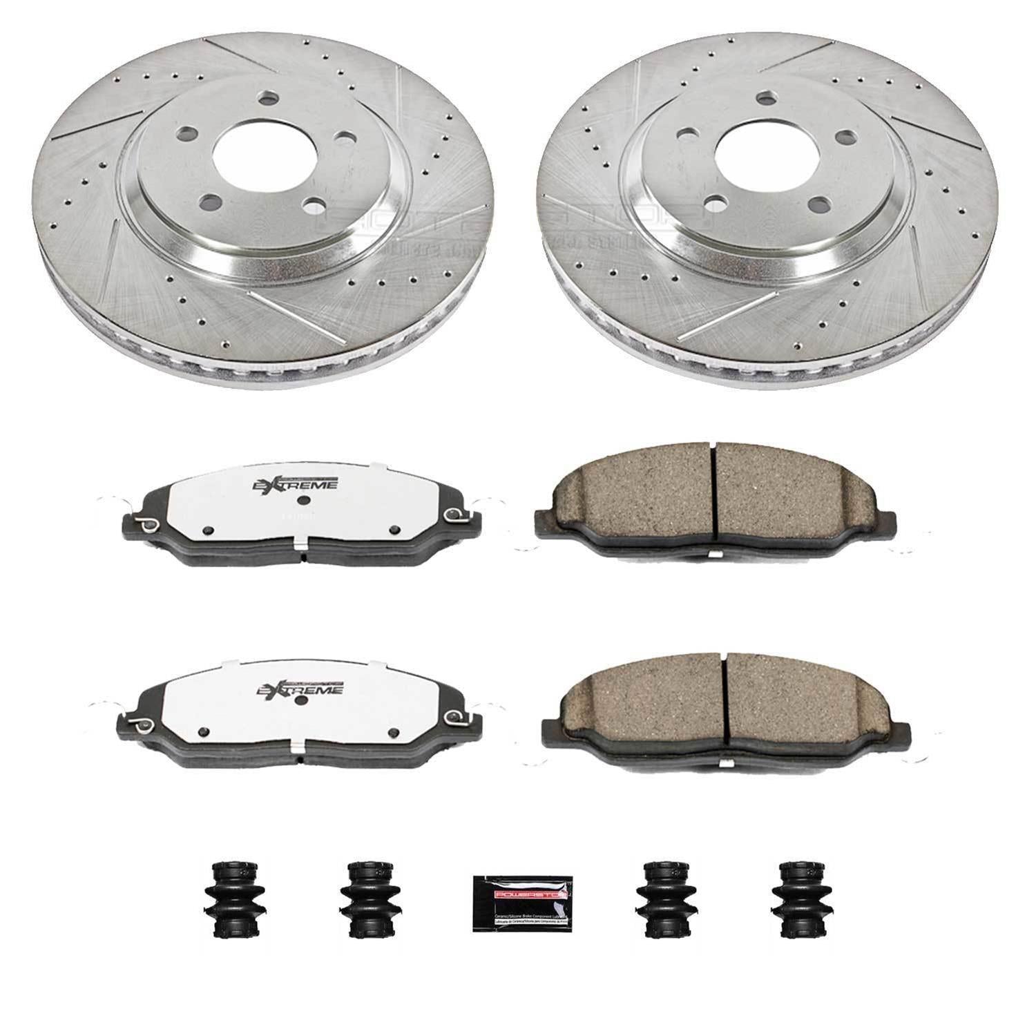 PowerStop Z26 Street Warrior Brake Upgrade Kits K1381-26 2005-2014 Mustang GT or V6