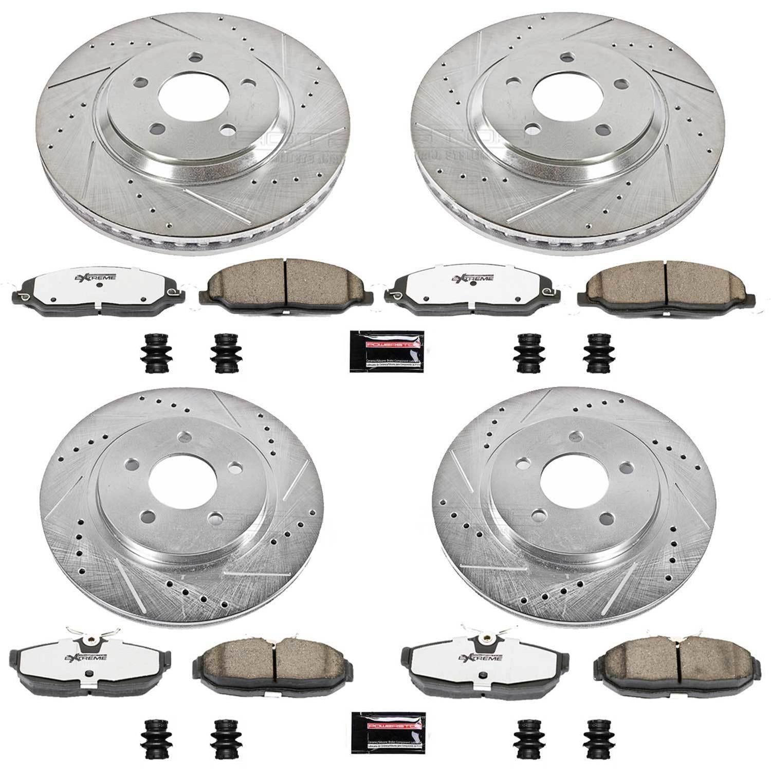 PowerStop Z26 Street Warrior Brake Upgrade Kits K1381-26 2005-2014 Mustang GT or V6