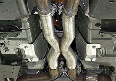 Roush 2015-24 Mustang GT Resonator Delete H and X-Pipes 422046