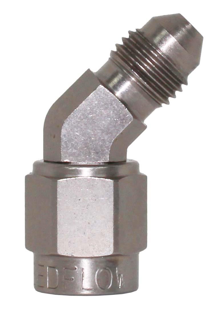 -3 Female-Male 45 degree steel Speedflow Coupler Fittings 142-03-S