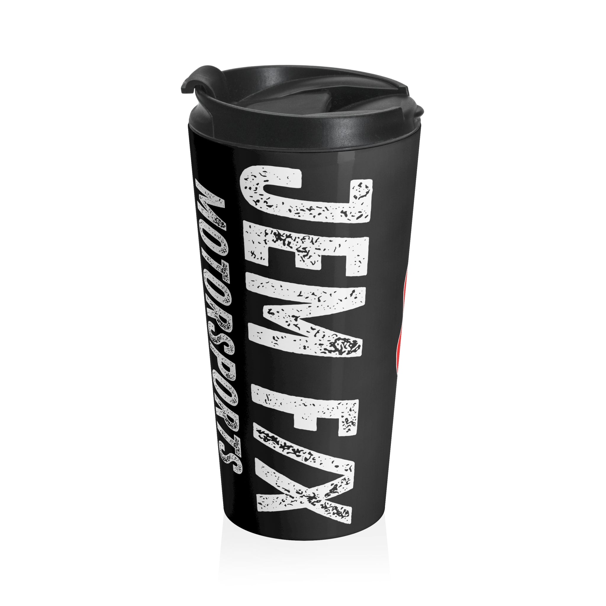 Travel Mug - Jem F/X Motorsports Skull and Distressed Logo