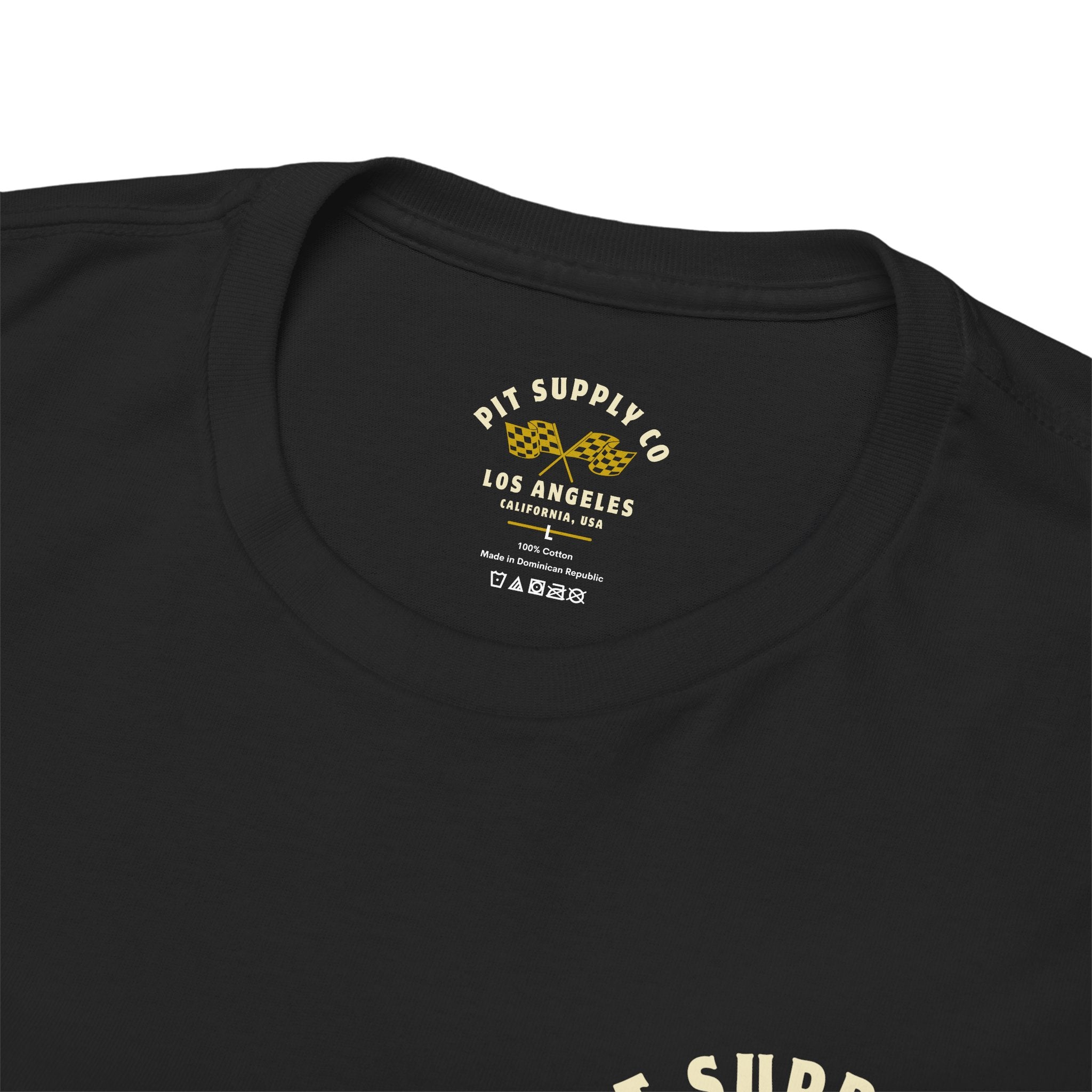 Pit Supply Co Vintage Crossed Checkered Flag Tee