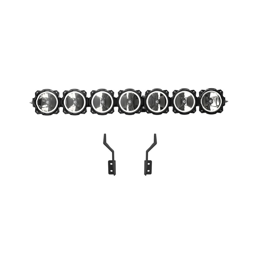 KC HiLiTES Gravity LED Pro6 Light Bar Kit 17-24 Ford Super Duty