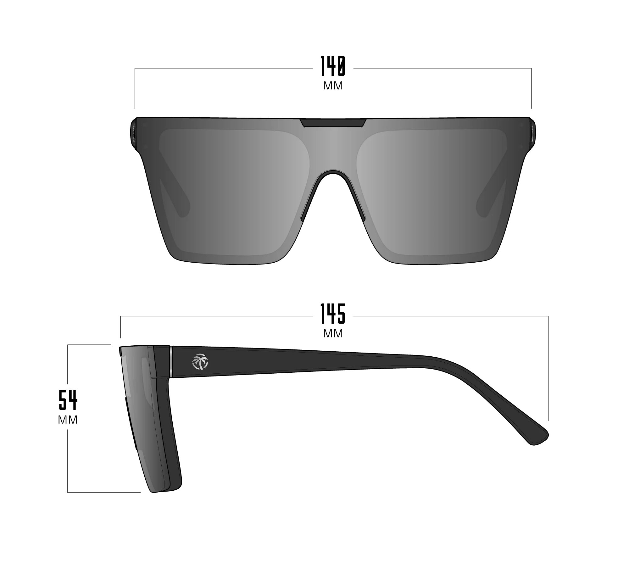 CLARITY SUNGLASSES: BLACK