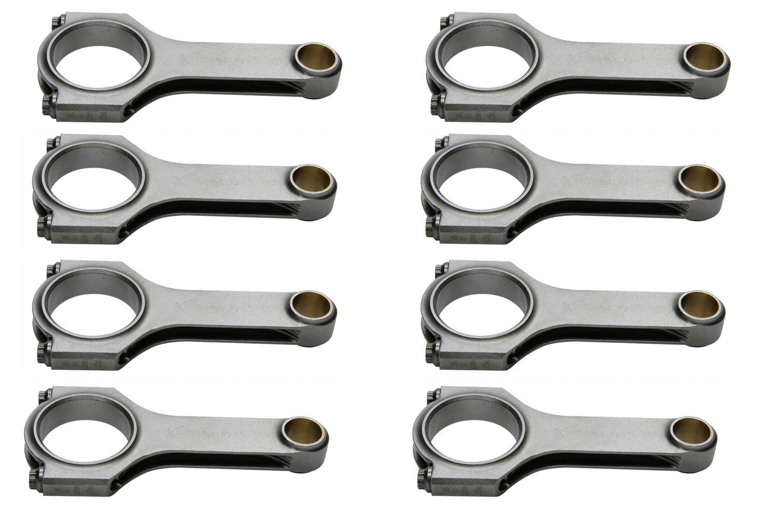 SBF 4340 Forged H-Beam Rods 5.400 w/2.123 Pin