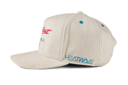 HWV Chevrolet Heartbeat of America Hat - OFF WHITE Cord