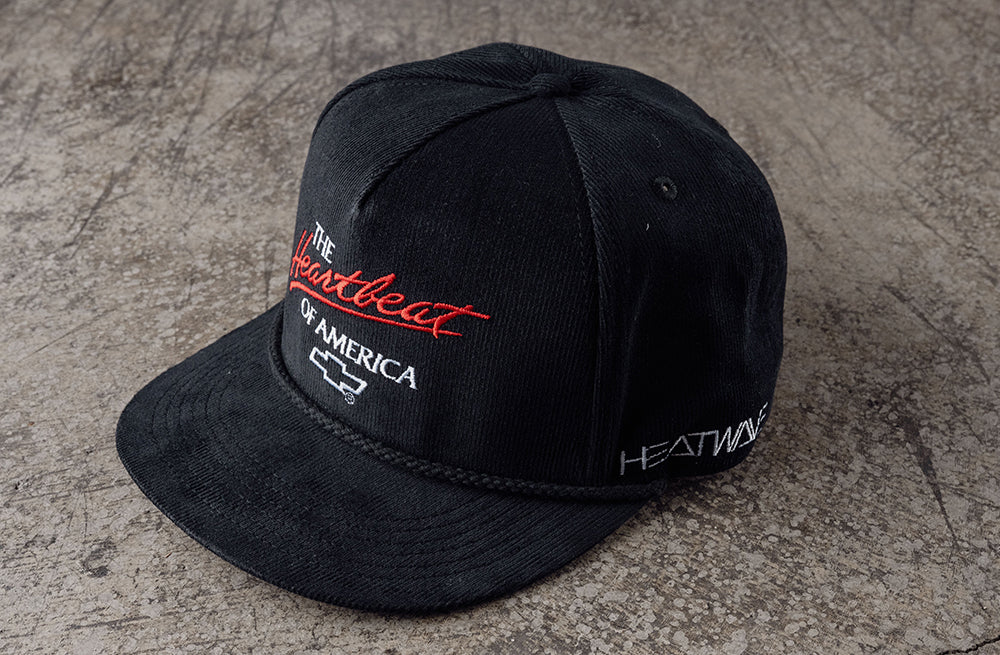HWV Chevrolet Heartbeat of America Hat - BLACK Cord