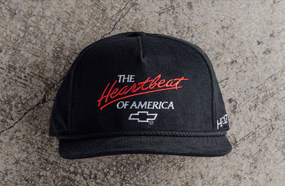HWV Chevrolet Heartbeat of America Hat - BLACK Cord