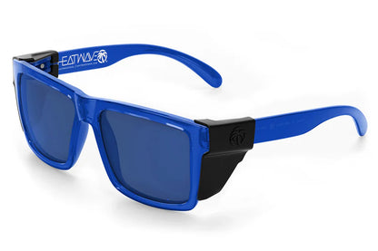 XL VISE Z87 Sunglasses Neon Blue Frame