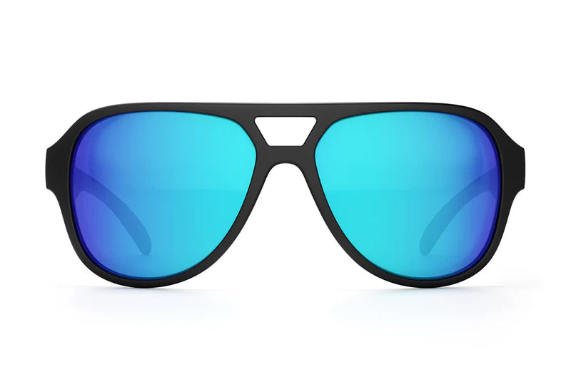 Supercat Sunglasses: Side Stripe Blue Customs