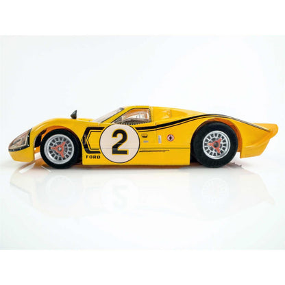 AFX Racing 1967 Ford GT40 MKIV #2 Le Mans Yellow Mega G+ Slot Cars 22014