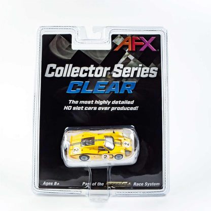 AFX Racing 1967 Ford GT40 MKIV #2 Le Mans Yellow Mega G+ Slot Cars 22014