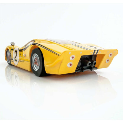 AFX Racing 1967 Ford GT40 MKIV #2 Le Mans Yellow Mega G+ Slot Cars 22014