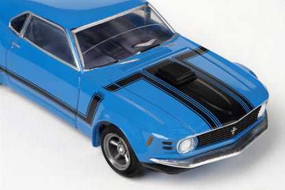 AFX Racing Ford Mustang Boss 302 Blue Mega G+ HO Slot Cars 22026