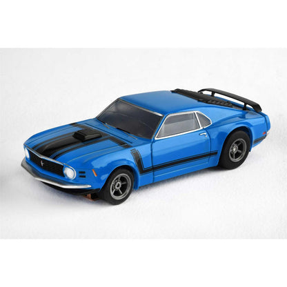 AFX Racing Ford Mustang Boss 302 Blue Mega G+ HO Slot Cars 22026