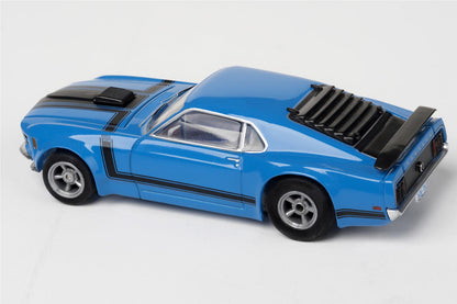 AFX Racing Ford Mustang Boss 302 Blue Mega G+ HO Slot Cars 22026