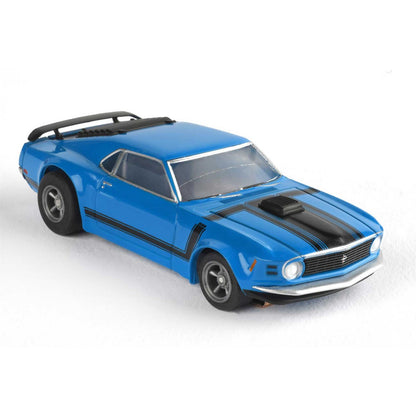 AFX Racing Ford Mustang Boss 302 Blue Mega G+ HO Slot Cars 22026