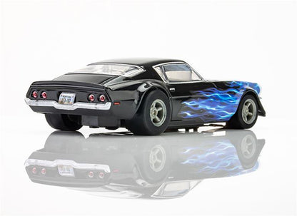 AFX Racing 1973 Chevrolet Camaro Wild Fire Black/Blue Mega G+HO Slot Cars 22046