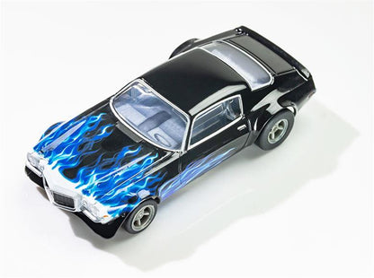 AFX Racing 1973 Chevrolet Camaro Wild Fire Black/Blue Mega G+HO Slot Cars 22046