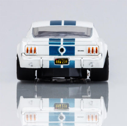 AFX Racing 1965 Ford Mustang Shelby GT350 White/Blue HO Slot Cars 22068